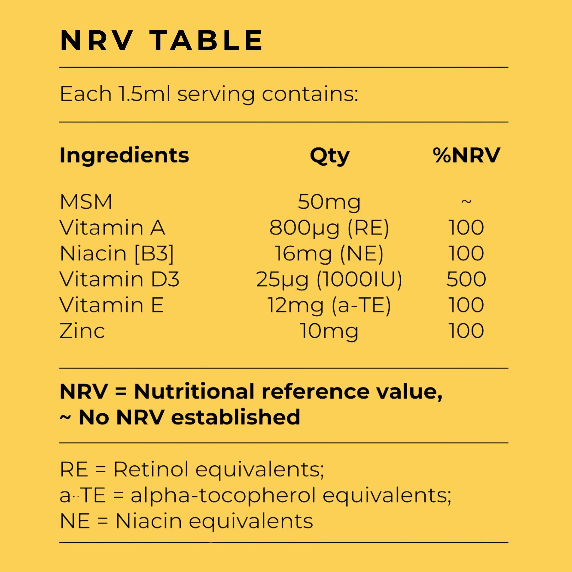 CLEAR & CALM LIQUID VITAMIN SUPPLEMENT