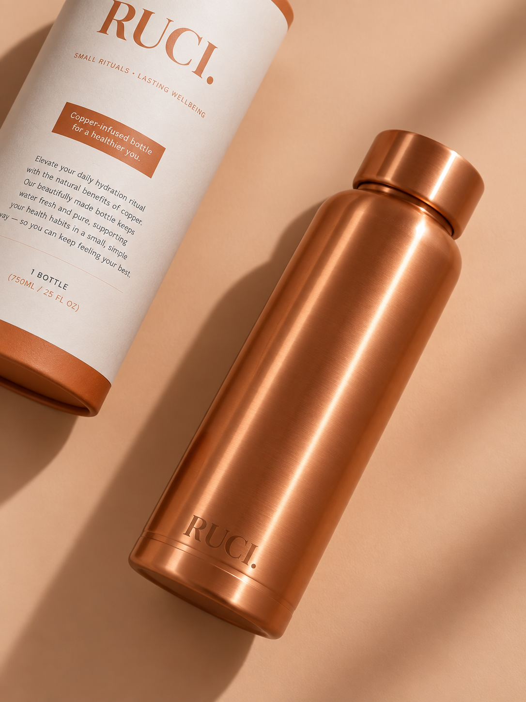 COPPER WATER BOTTLE - PRE-ORDER + FREE £34 GIFT