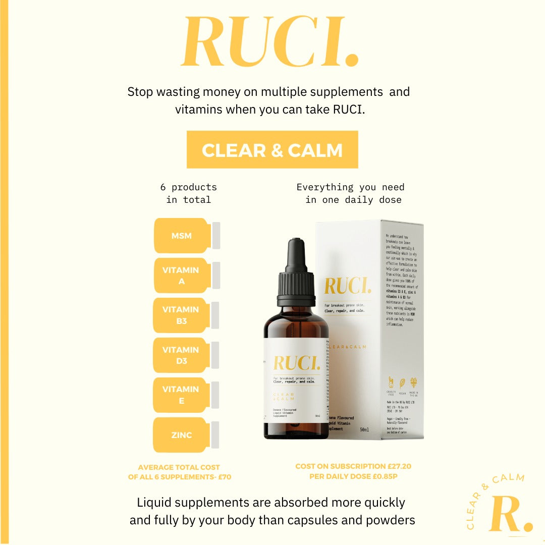 CLEAR &amp; CALM LIQUID VITAMIN SUPPLEMENT