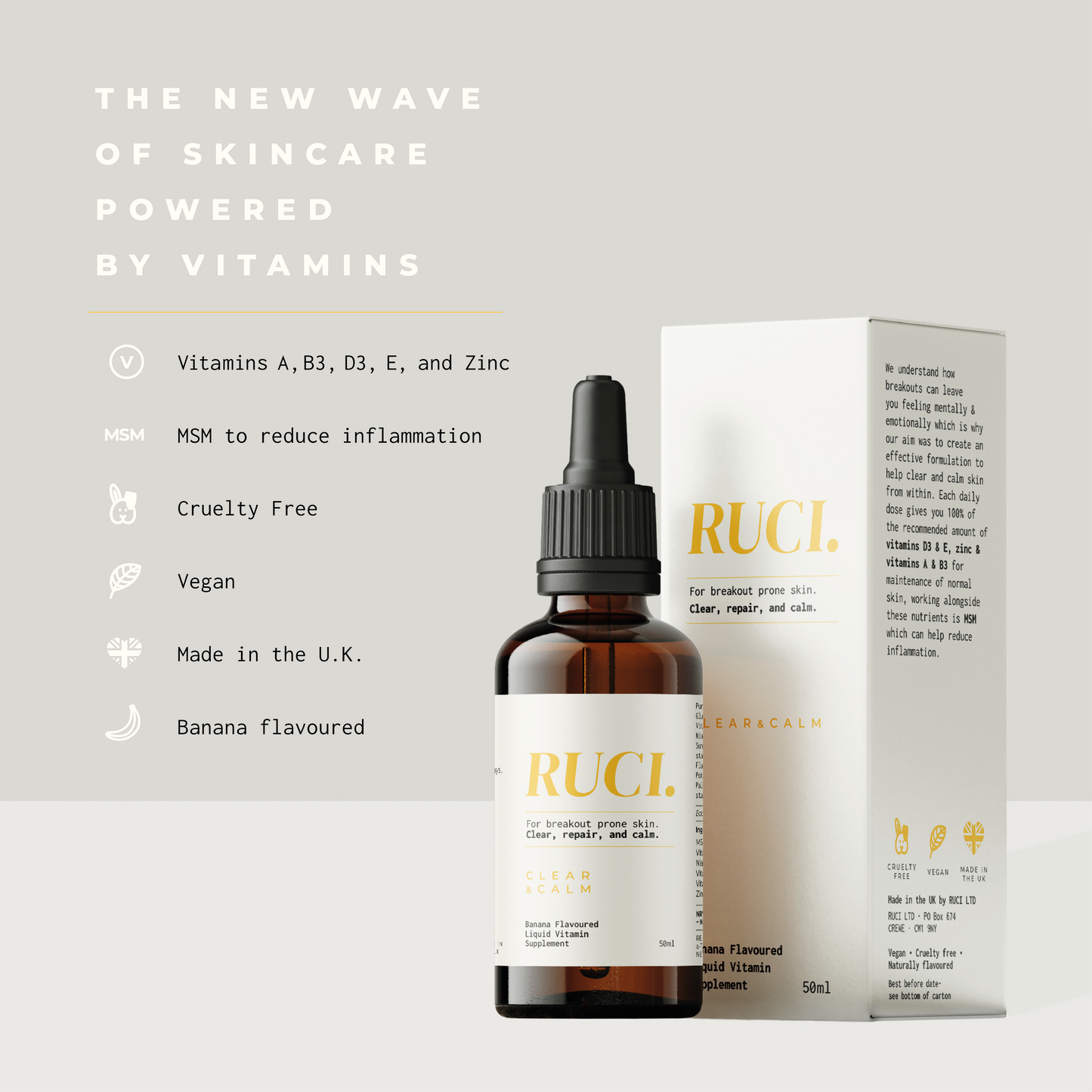 *PRE-ORDER* CLEAR & CALM LIQUID VITAMIN SUPPLEMENT